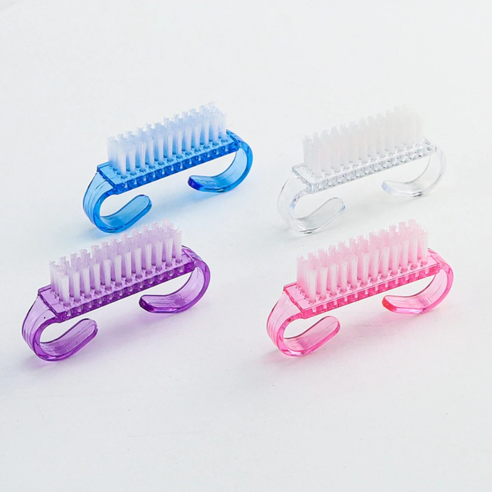 

Acrylic Nail Brush 4 Color Nail Art Manicure Pedicure Soft Remove Dust Plastic Cleaning Nail Brushes Cleaning Brush File Tools