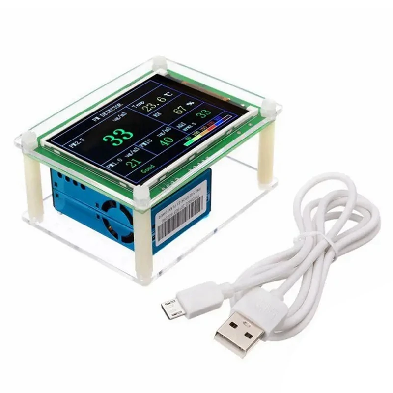 

NEW-PM1.0 PM2.5 PM10 Detector Module Air Quality Dust Sensor Tester Detector Support Export Data Monitoring