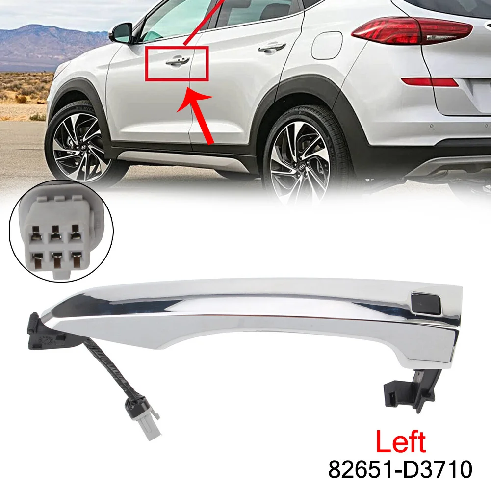 

Умный ключ для наружной передней левой двери для Hyundai Tucson 2016-2021 LH для отделки, поставляется с умным ключом (слева)
