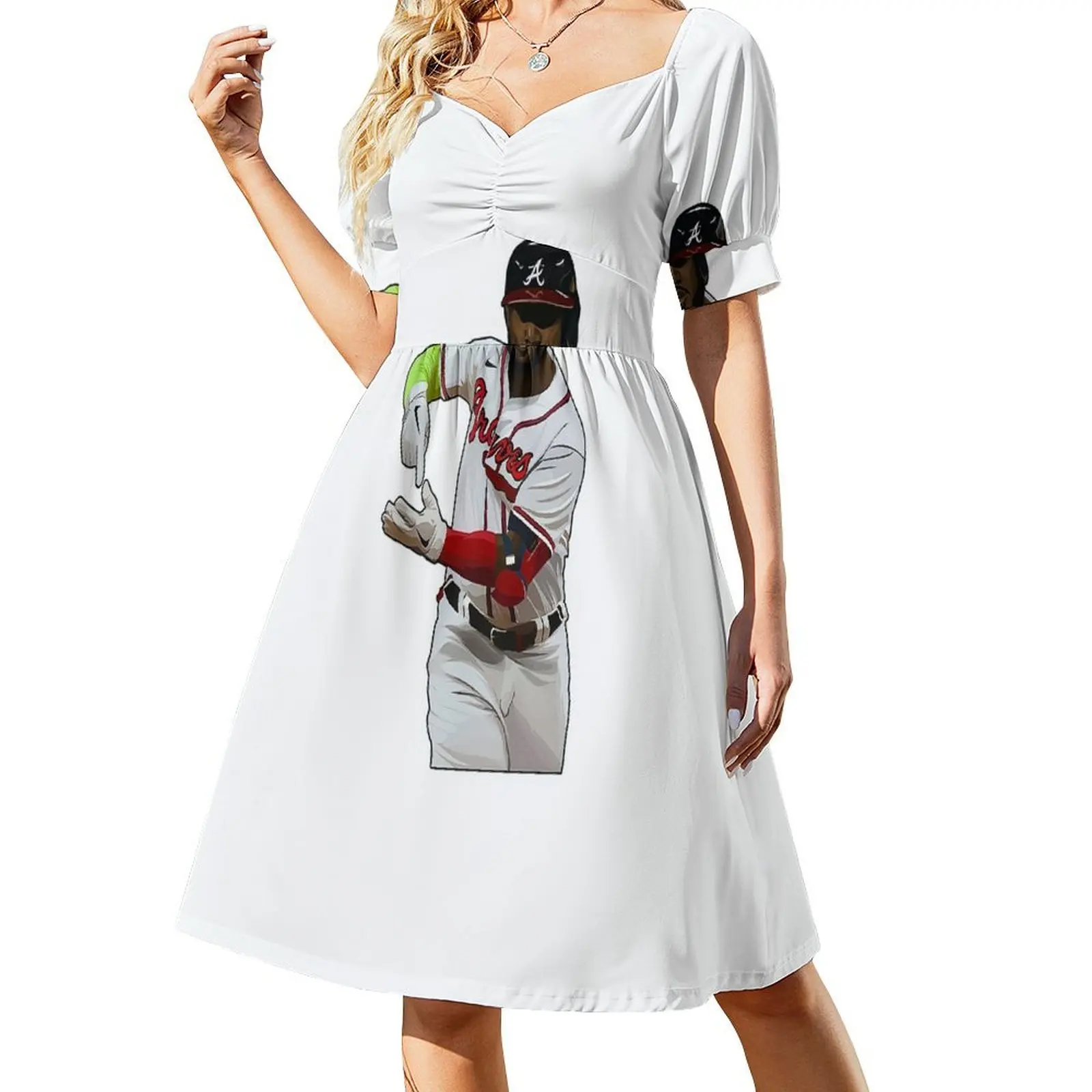 Marcell ozuna Платье с короткими рукавами Женские платья Женское вечернее платье