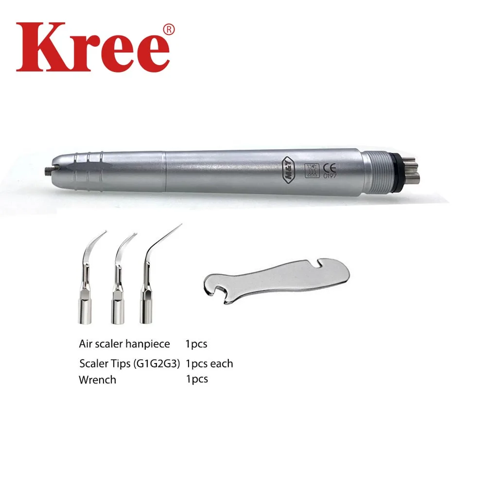 

free shipping Dental Ultrasonic Air Scaler AS2000 with 3 Tips Teeth Cleaning 2/4 Holes Handpiece dentist tools dentistry