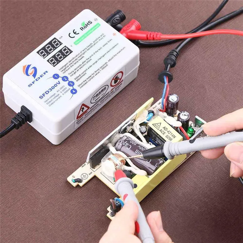 

SFDER 0-300V new architecture LED Lamp LCD TV Backlight Tester polarity automatic identification 90W 0-300V 1-300MA