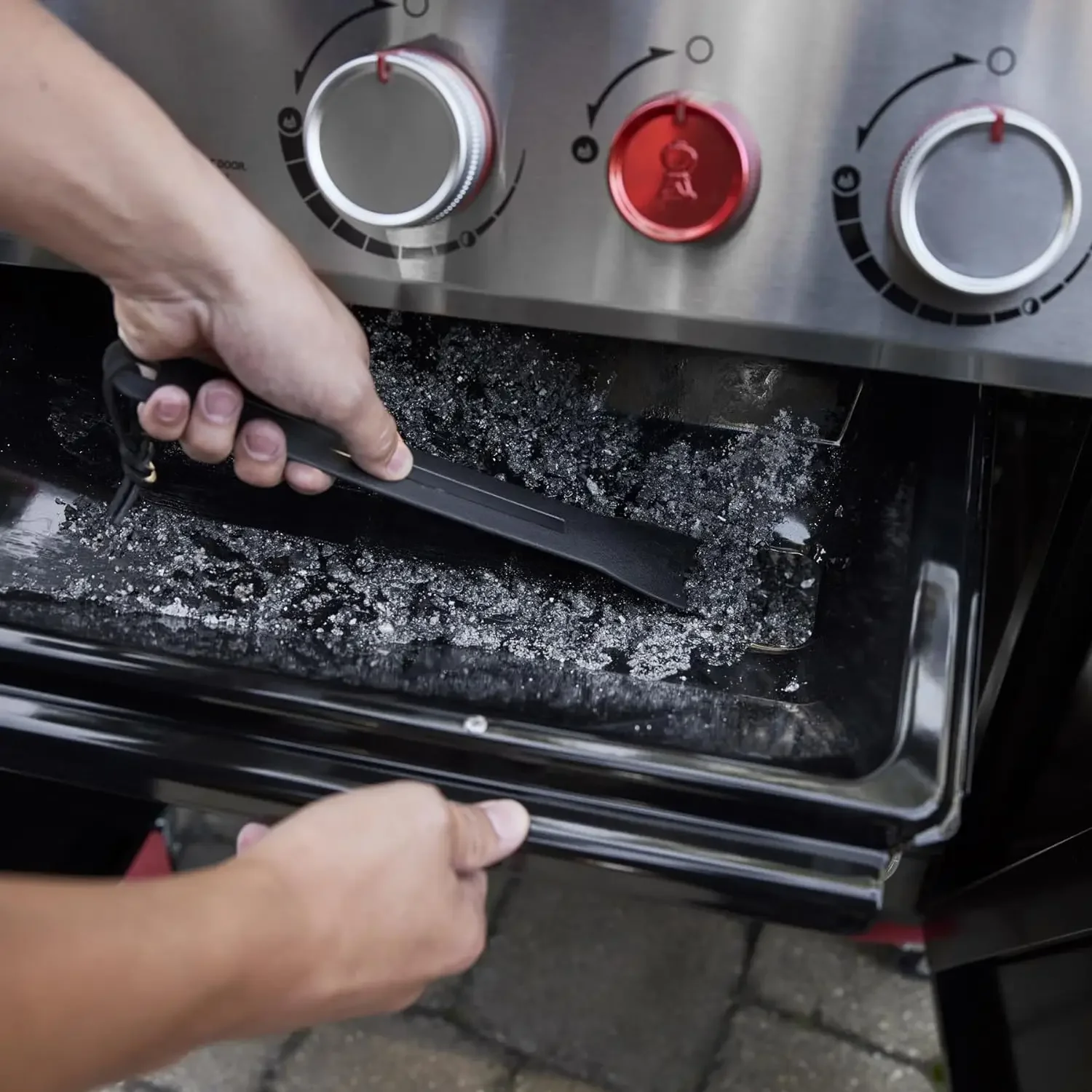 Гриль на природном газе черный очень Большая Морская зона с интенсивным нагревом