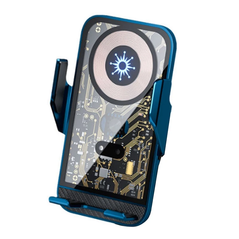 Беспроводное автомобильное зарядное устройство с автоматическим зажимом