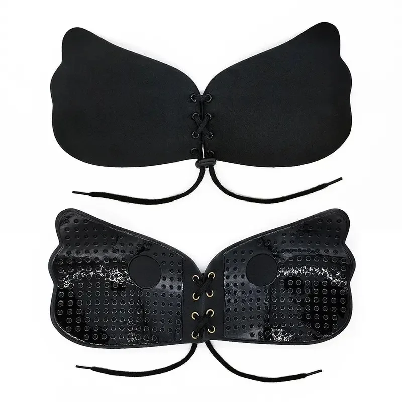 Невидимый Бюстгальтер Без Бретелек Со Сборной Веревкой На Груди Свадебное