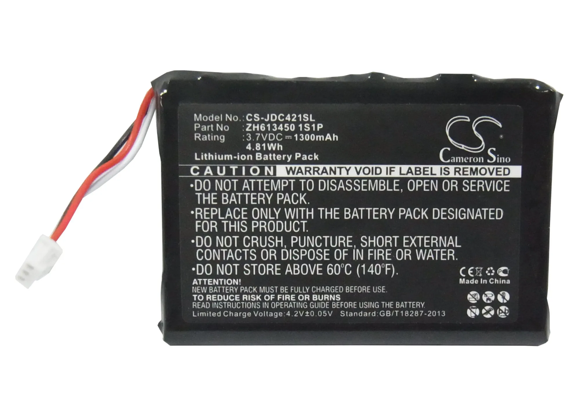 

CS 1300mAh Battery For JDS Labs ZH613450 1S1P JDS Labs C5 C5D C421