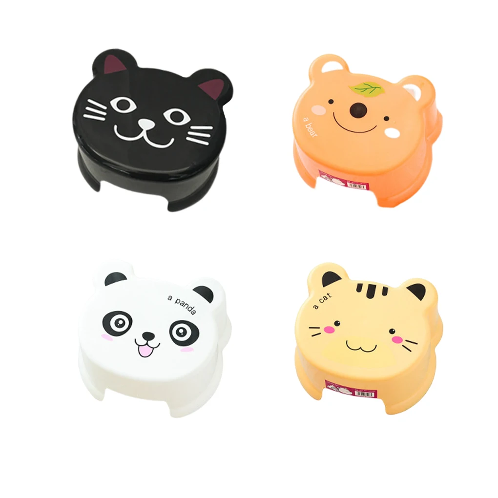 

Bath Bench Foot Stool Walking Chair Shockproof Cute Looking Cartoon Style Attractive Bathroom Home Supplies Type 1