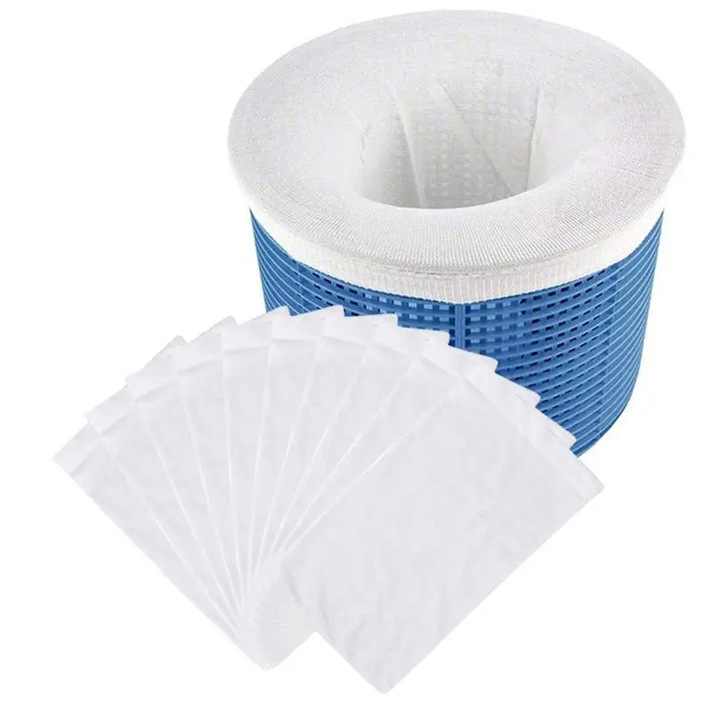 

Swimming Pool Filter Storage Pool Skimmer Socks Nylon Swimming Pool Filter Socks For Baskets Skimmers White Pool Supply