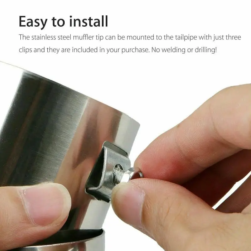 Автомобильные аксессуары автомобильный круглый глушитель выхлопной трубы из