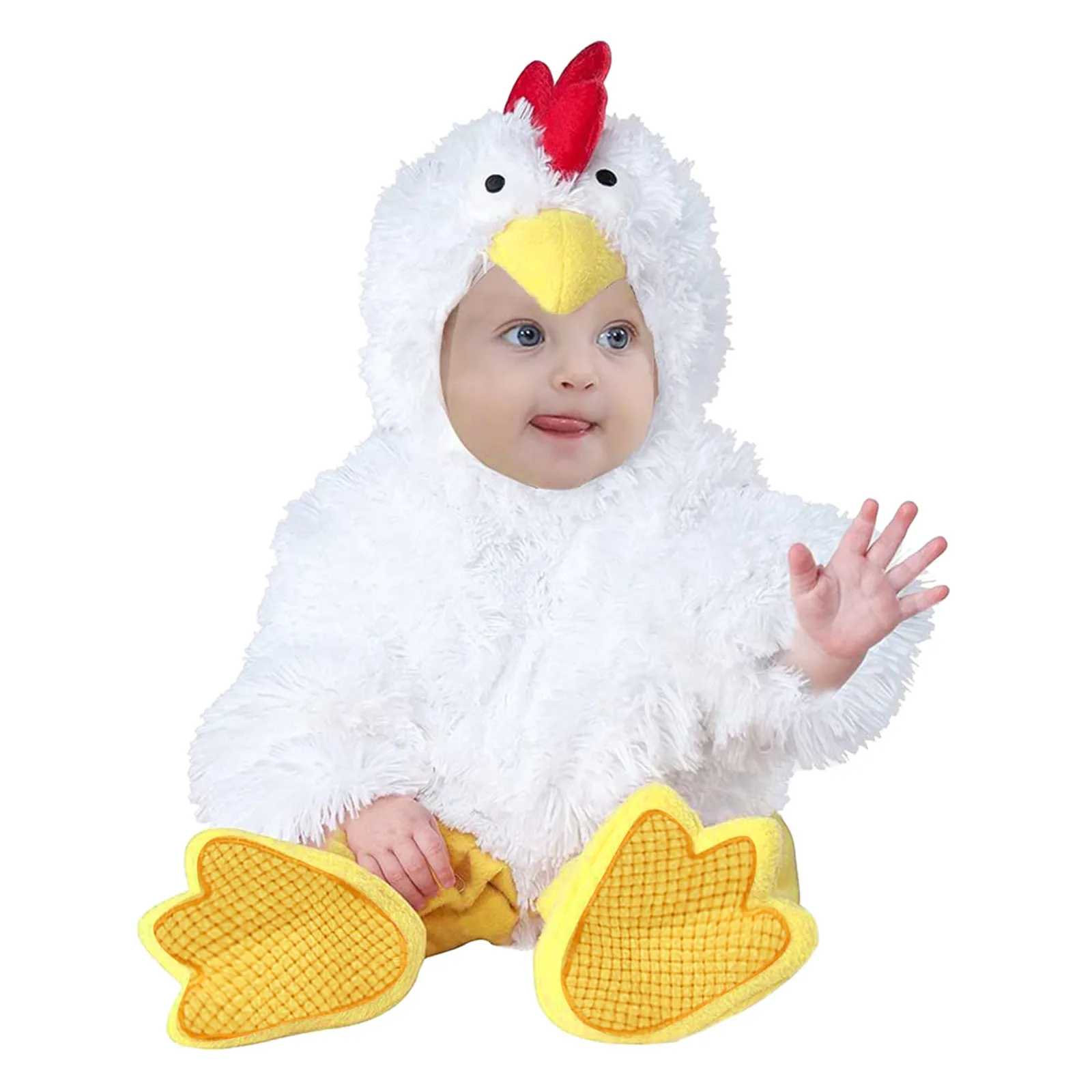

Set Jumpsuit Fleece Outfits Winter Baby Girls Cosplay Hat Costume Infant Animal Chicken Boys Shoes Romper Girls Mouse Clothing