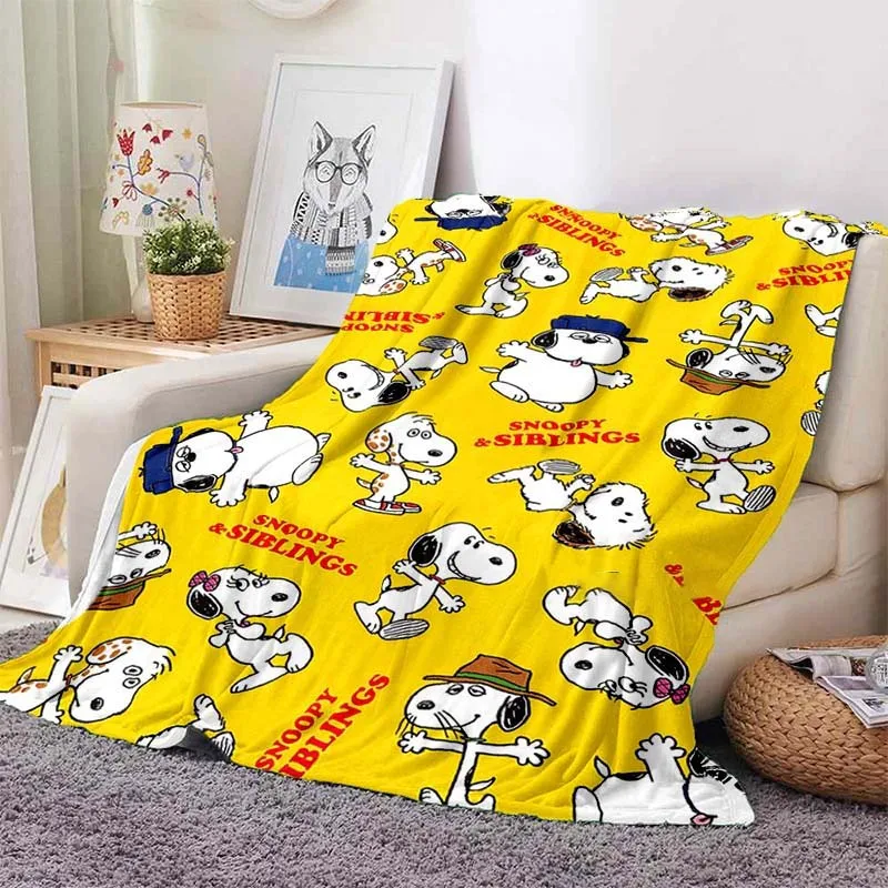 Мультяшное розовое одеяло Snoopy мягкие фланелевые тонкие одеяла для кровати