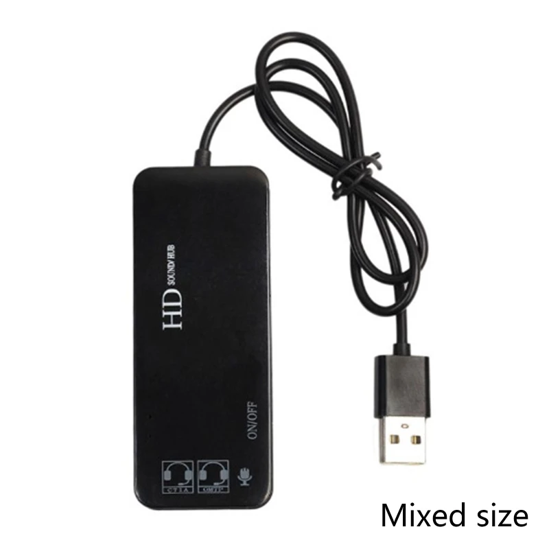 USB 2 0 концентратор 3 порта звуковая карта внешний стерео адаптер 5 мм с наушниками