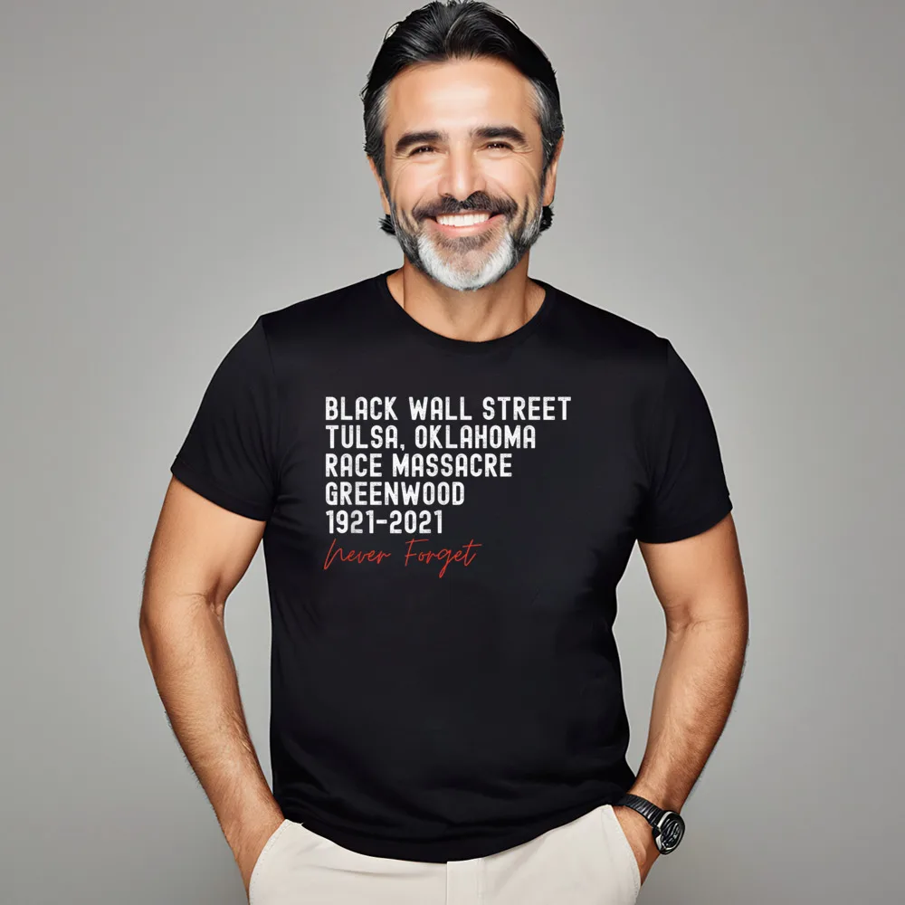 Семейная черная стена улица. Мужская футболка с круглым вырезом из натурального