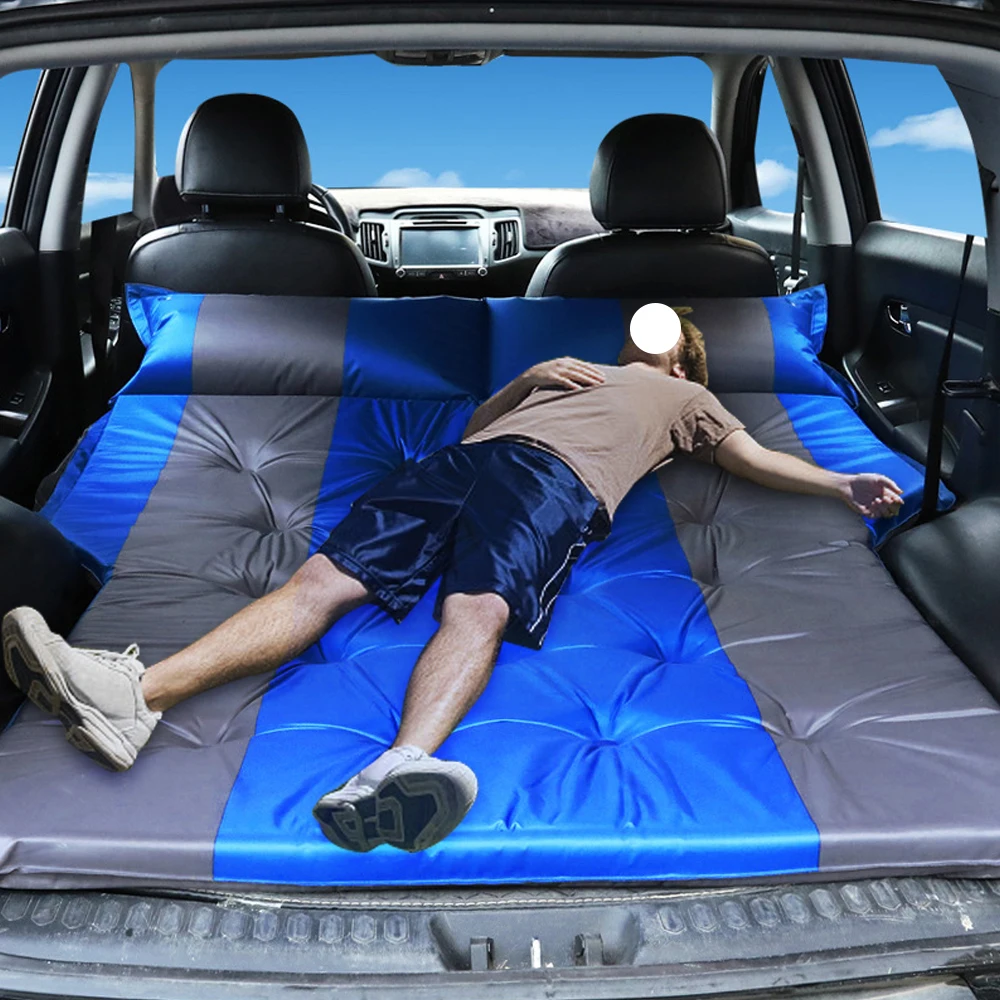 

1x1.8m Inflatable Car Bed Mattress Trunk Mat Pad Pongee Sponge Travel Goods Yoga Camping SUV MPV Hatchback Caravan Accessories