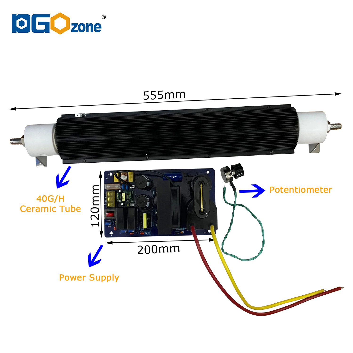 40 г детали генератора трубки озонатора CE керамика производителя