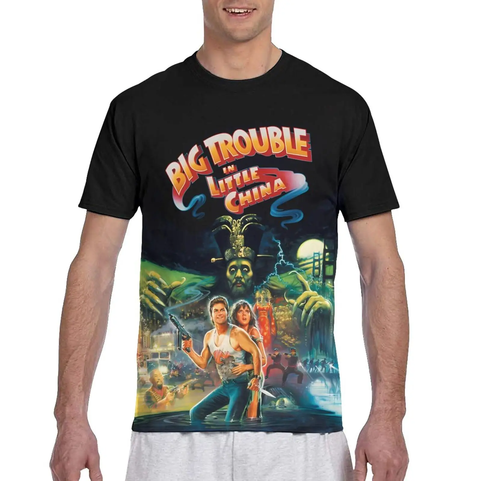 Футболка Мужская Летняя Повседневная Свободная футболка с коротким рукавом и