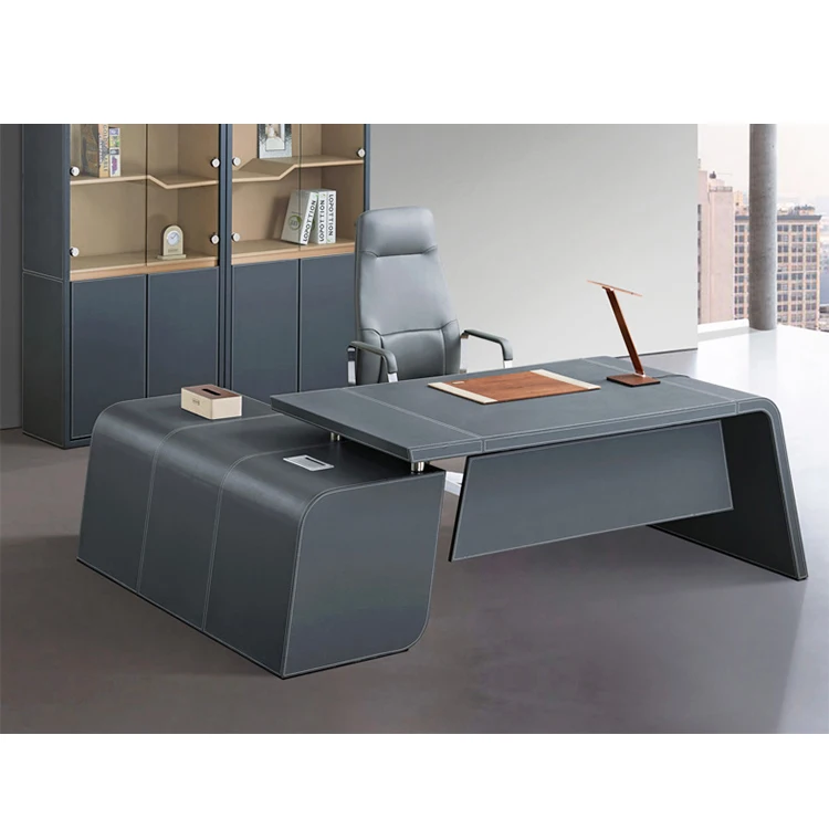 

Executive Wooden Office Furniture Big Boss Working Desk Luxury Leather Ceo Tables
