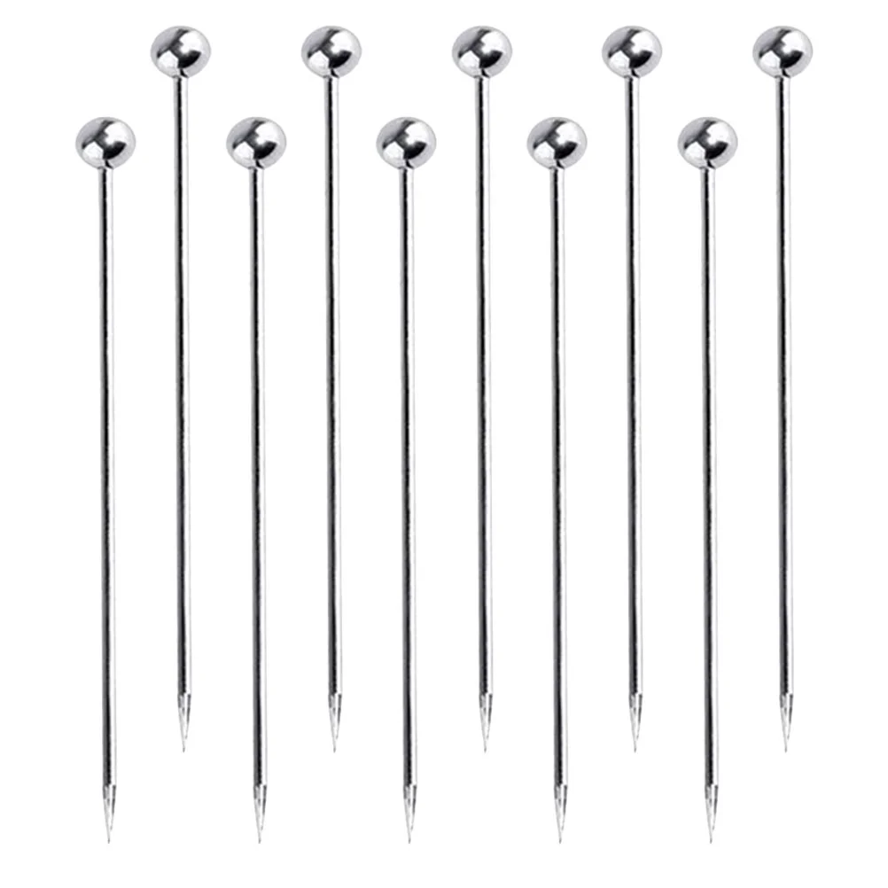 

Picks Cocktail Skewers Fruit Steel Sticksdrinks Stainless Stick Supplies Metal Snack Party Fork Tapas Spain Martini Bbq Sandwich