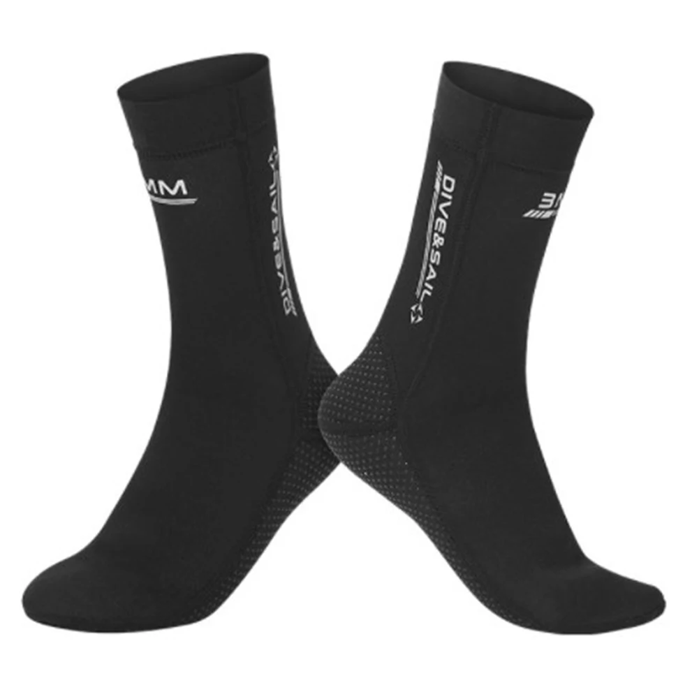 

1 Pair 3mm Neoprene Diving Socks Unisex Diving Surfing Boots Warm Patchwork Wetsuit Shoes Diving Surfing Boots for Men Womens