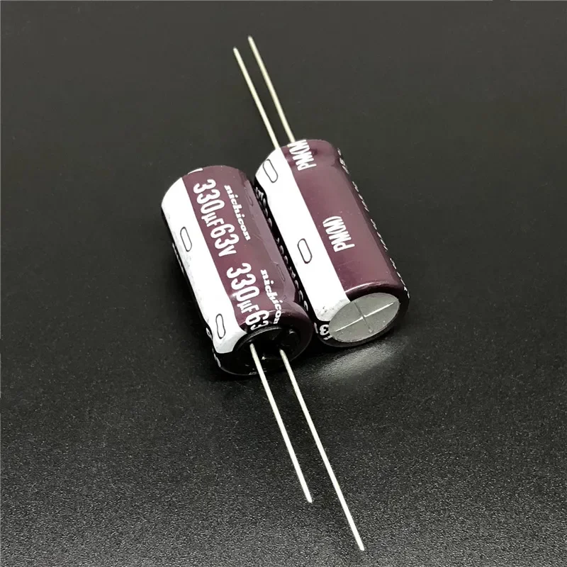 

5pcs/50pcs 330uF 63V NICHICON PM Series 12.5x25mm 63V330uF Low Impedance Aluminum Electrolytic capacitor