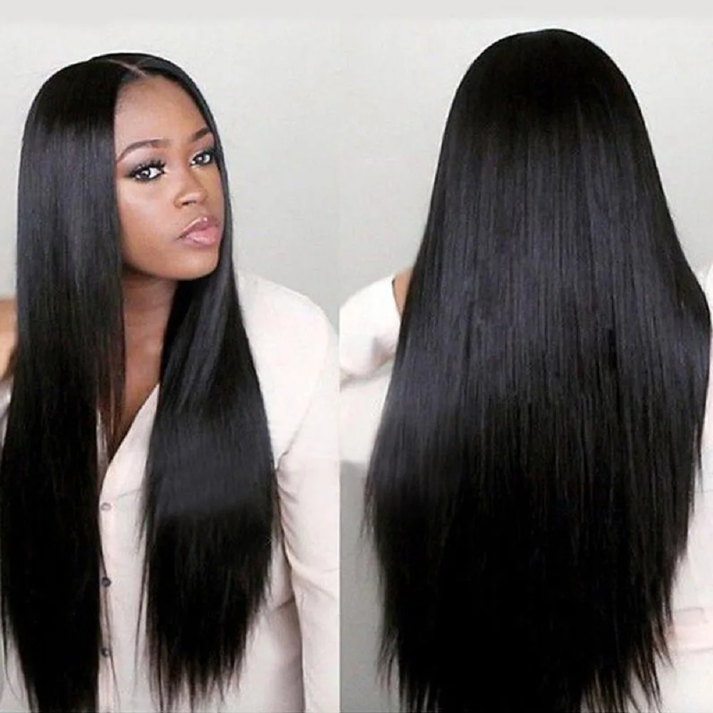 

65cm 25 Inch Long Straight Wig Synthetic Hair Middle Part for Fashion Women Cosplay Wig Hair Styling Accessories Heat Resistant