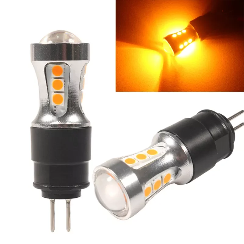 

High Quality G4 HP24W LED Bulbs for PEUGEOT 3008 5008 Daytime Running Light For Citroen C5 Day Light DHO White Amber