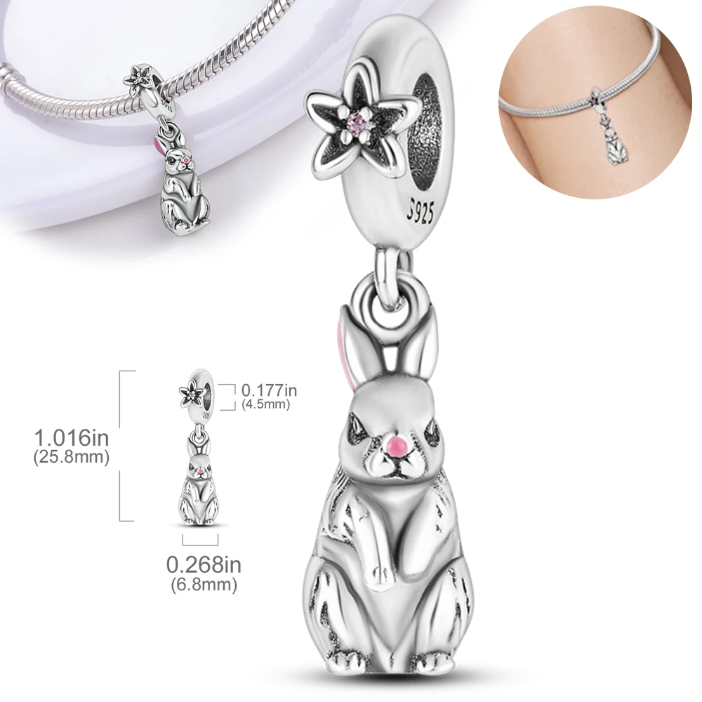 

Подвески Plata De Ley, серебряные бусины 925 пробы, подвески для браслета в виде сердца и змеи, серебряные подвески 925 пробы, оригинальные Подвески ...
