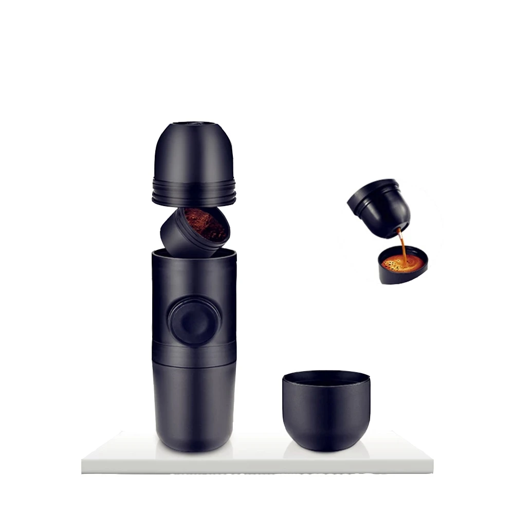 

Portable Mini Hand Pressure Coffee Powder Machine Cooking Cup Manual Bar Italian Espresso Maker Extraction Cup