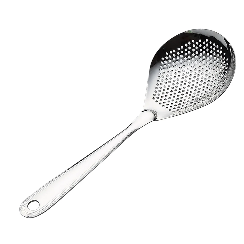 

Spoon Skimmer Slotted Strainer Hot Filter Pot Cooking Mesh Kitchen Ladle Noodle Stainless Steel Metal Basket Net Fat Set