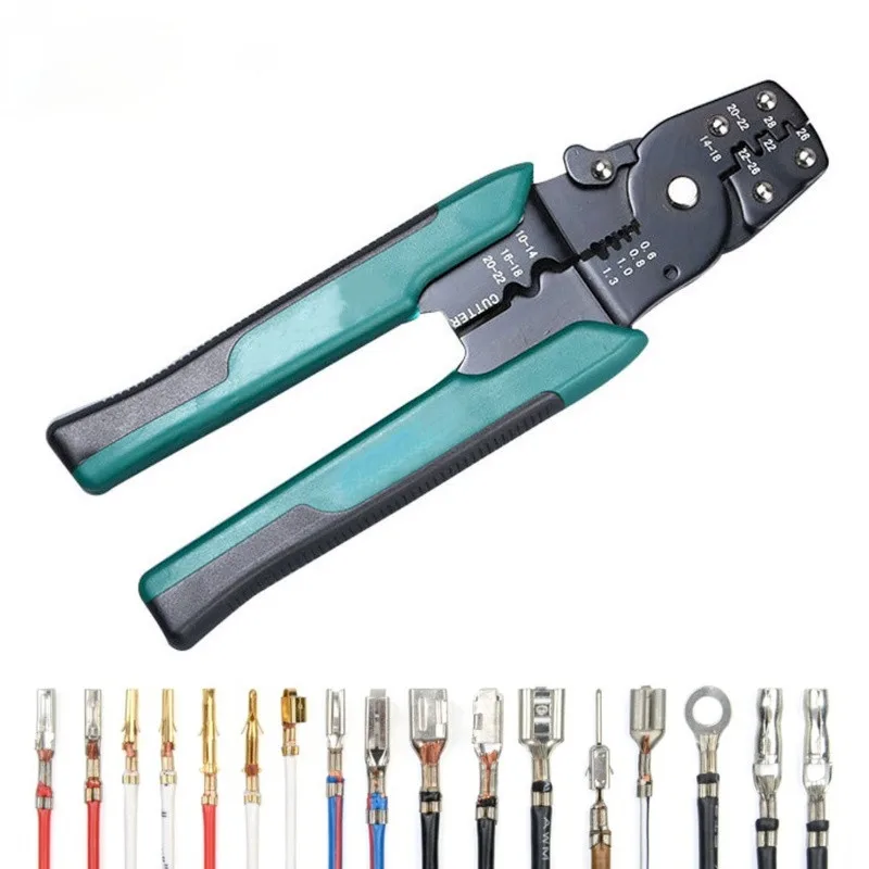 EUROP STYLE Crimping Tool Crimping Plier Wire Stripper Cutter Crimper WireTool 10-26AWG Quadrilateral Tube Bootlace Terminal