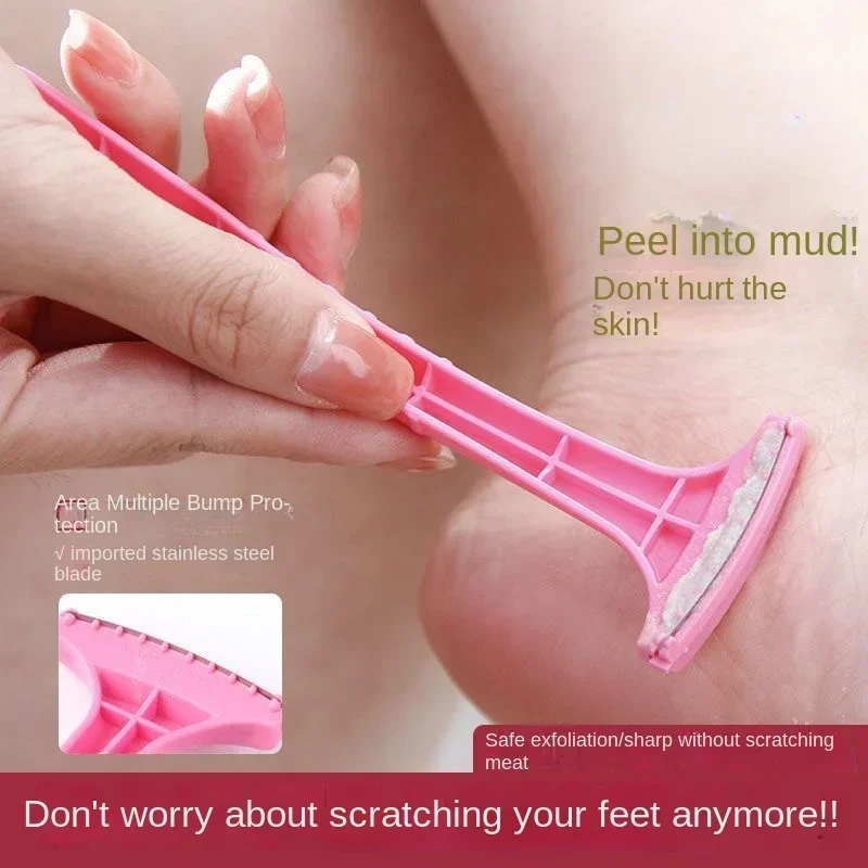 Инструмент для удаления омертвевшей кожи модный металл + пластик