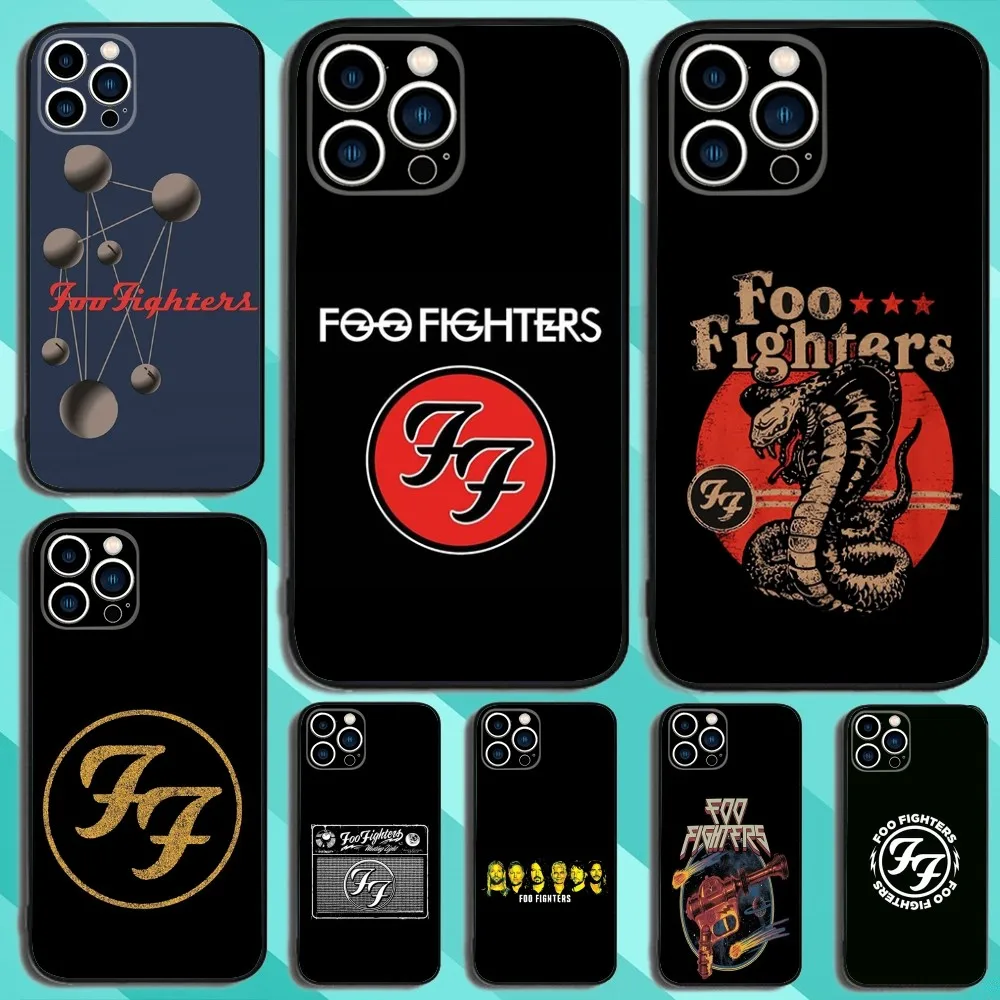 Чехол для телефона F-Foo Band F-FightersS iPhone 16 15 14 13 12 11 Plus Pro Max XS X XR SE Mini 8 7 мягкий