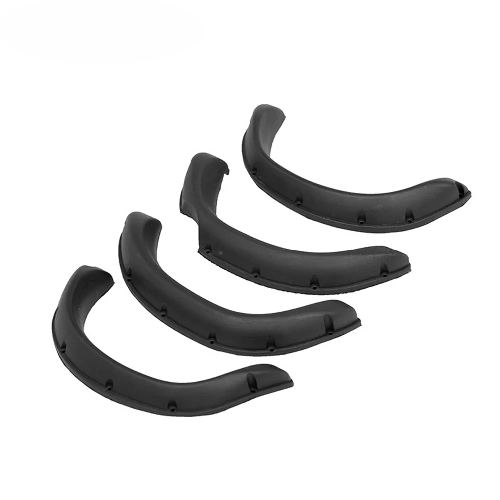 

4 Pcs Car Protection RC Flares Component Scale Wheel Eyebrow For Scrunchies Black