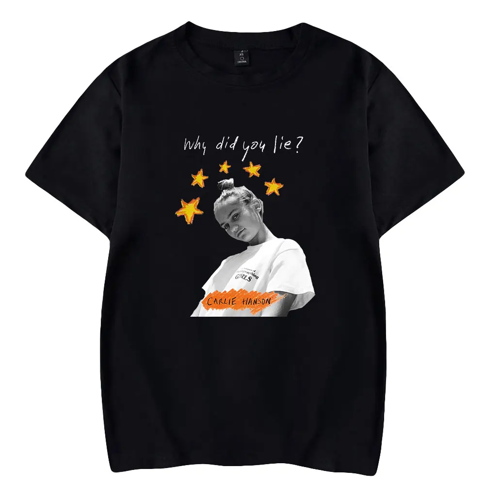 Футболка Carlie Hanson Merch с принтом для мужчин и женщин, уличная одежда, рубашка с коротким рукавом, с новым логотипом, на лето