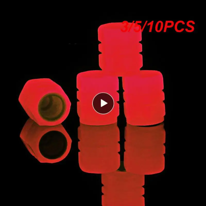 

3/5/10PCS Abs Tyre Rim Stem Covers Universal Valve Stem Caps Multifunctional Durable Valve Stem Car Accessories Luminous