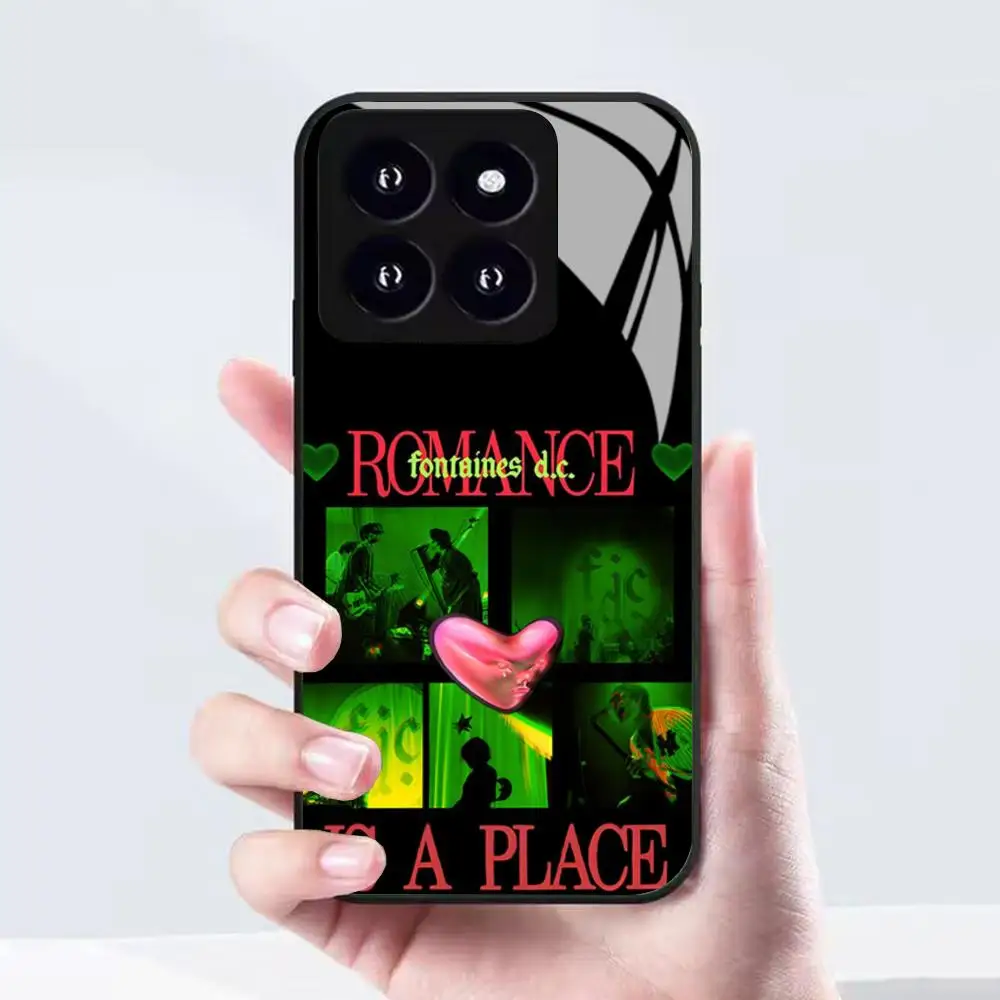 Чехол для телефона Fontaines-DC R-romance для Xiaomi 17 15 14 13 12 Mi 11 X T Ultra Pro Lite 5G, черный стеклянный чехол (art.: 3920db7062137) - 3920db7062137