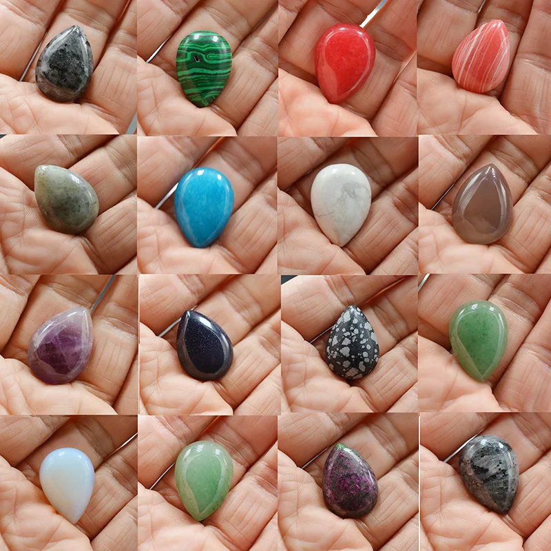 FLTMRH 2 шт. 18 мм x 2, 5 мм, искусственный камень, яшма, оникс, опал, кристалл, малахит, кальдалит, родонит, золотой камень, Unakite, кабошон