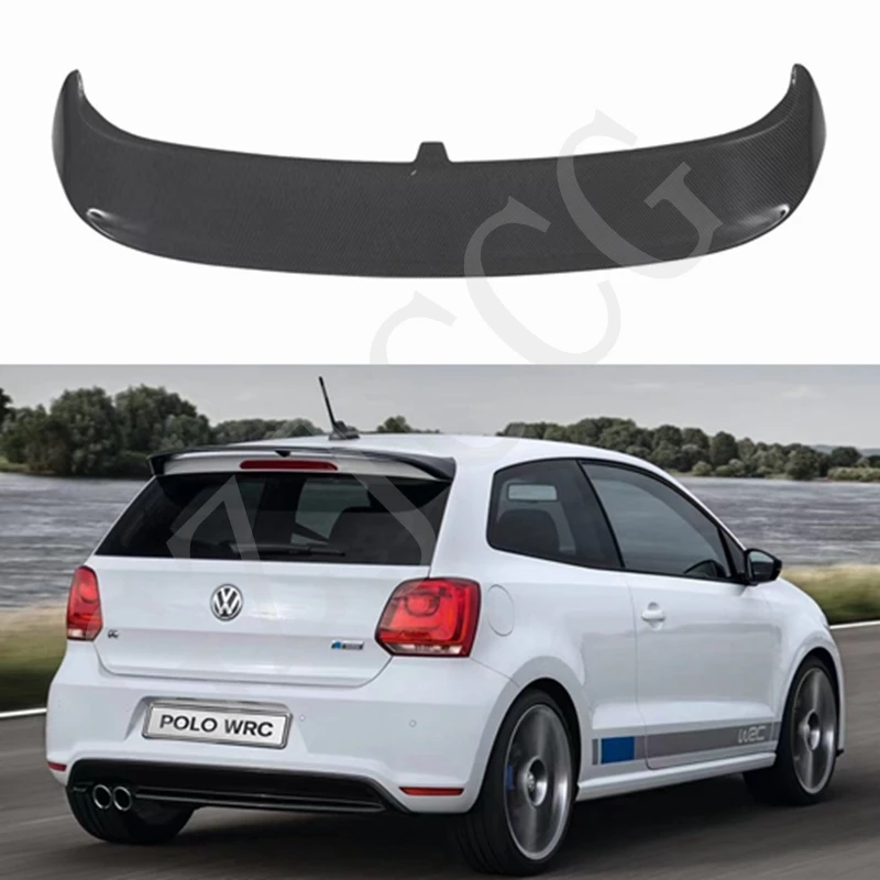 

For VW Polo Spoiler ABS Material Car Rear Wing Primer Color VW polo Rear Spoiler For Volkswagen Polo Spoiler 2011-2018