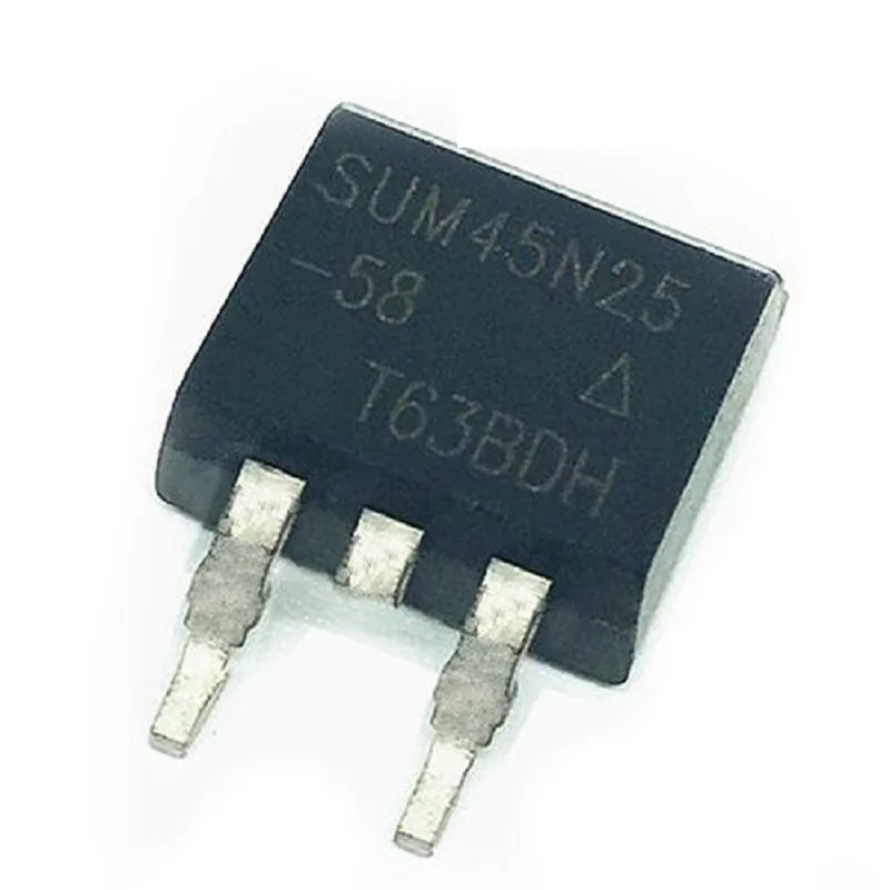 

10pcs SUM45N25-58 SUM45N25 TO-263 45N25 SUM65N20-30 SUM110P04-04L SUM110P04-04 N-Channel 250V 45A MOSFET