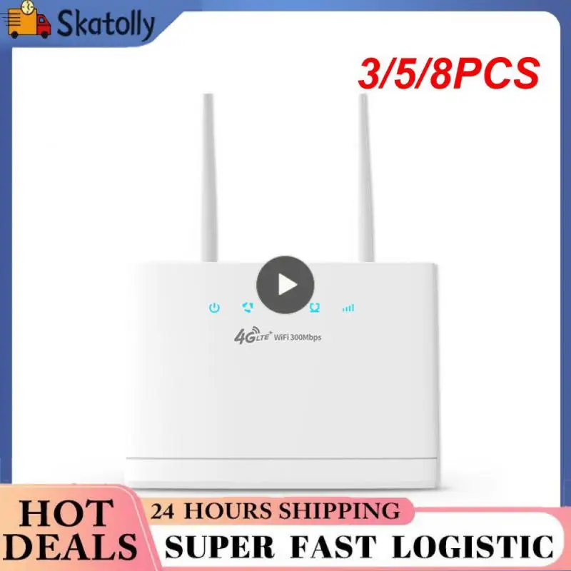 

3/5/8PCS Support 32 User 4g Lte Router Modem Internet Access Wifi Repeater 4 Removable Antenna For Europe Africa Asia 300mbps