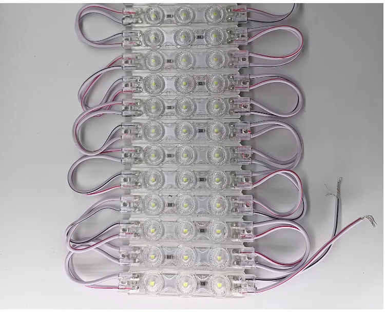 

200pcs 2835 3LED injection module 12V Super highlight 1.5W white. LED sign