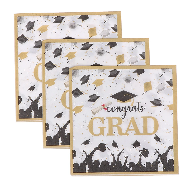 

16 шт., бумажные салфетки для выпускного класса, 2022