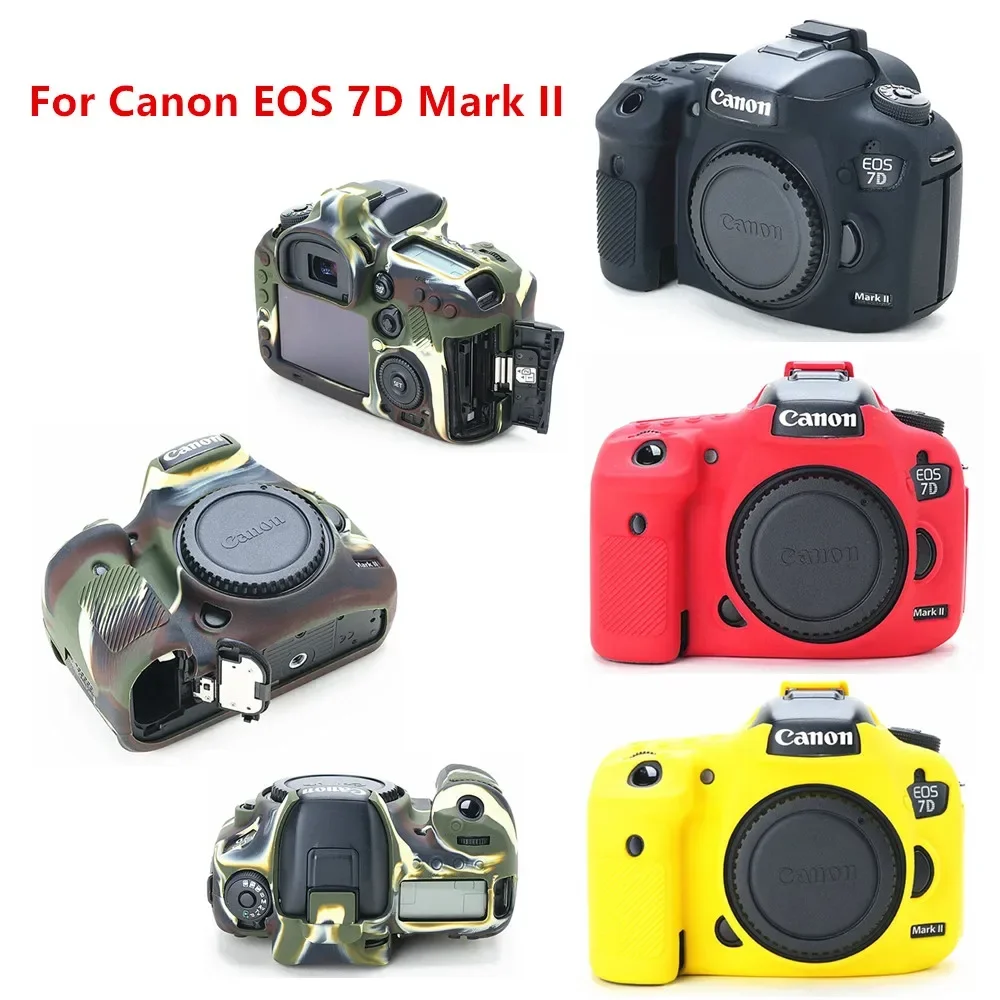 Для Canon EOS R 6D 7D 5D Mark II III IV 200D 70D 80D 750D 4000D 5D4 SL2 T100 T7i 7DII Силиконовый чехол Сумка для