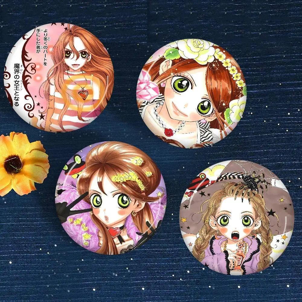 Фото Аниме-значок Sugar Sugar Rune 58 мм, милая аниме-фигурка, значок-иконка, брошь ручной работы из жести для рюкзака, одежды, украшение на грудь, подарки №3