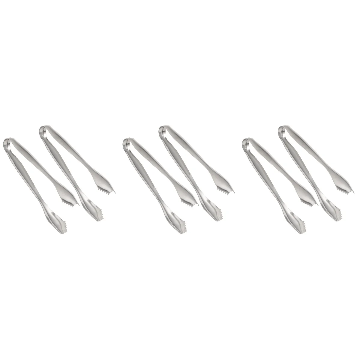 

6 Cube Clip Stainless Steel Creative Portable Cube Clip Tongs for Party Buffet