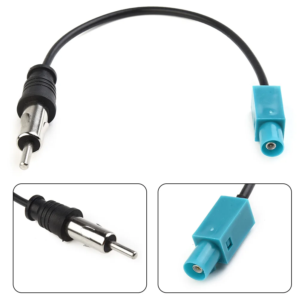 

Universal Car Stereo Radio Antenna Cable Z Male To DIN Plug 15cm Coaxial Cable For Antennas With Power For DAB Car Radio