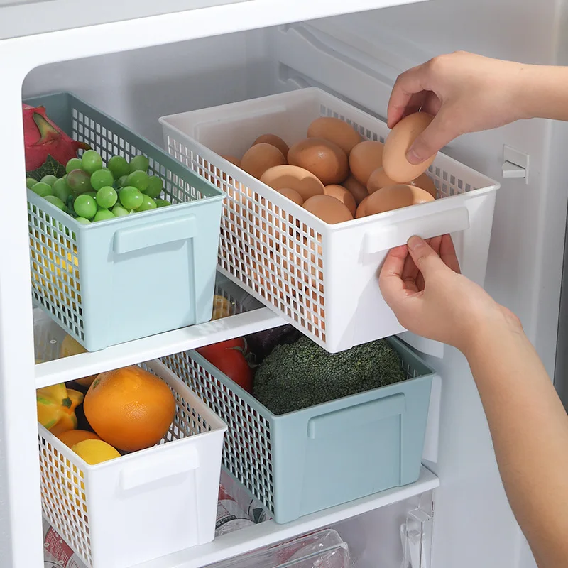 

Desk Storage Basket Kitchen Organizer Box Spice Toy Basket Plastic Container Storage Box Fruit Basket Bathroom Storage Organizer