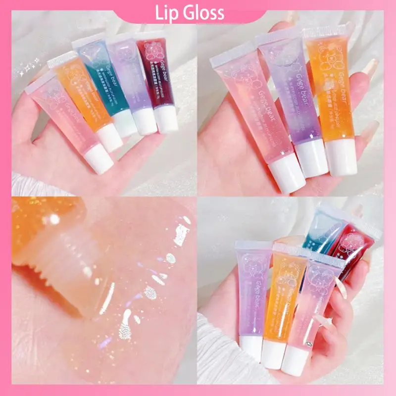 

Водяной бальзам для губ блеск для губ глазурь для губ прозрачное стекло масло для губ водостойкая стойкая жидкая помада блеск для губ Косме...