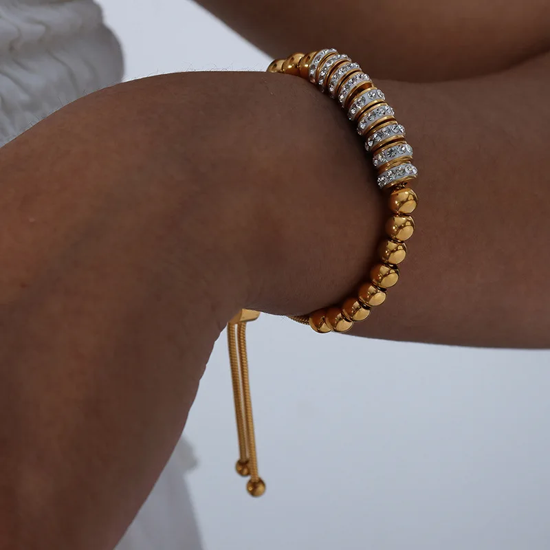 

Новинка 2023, высококлассный увеличенный женский роскошный браслет, браслет из бисера с водными бриллиантами, модный браслет ручной работы