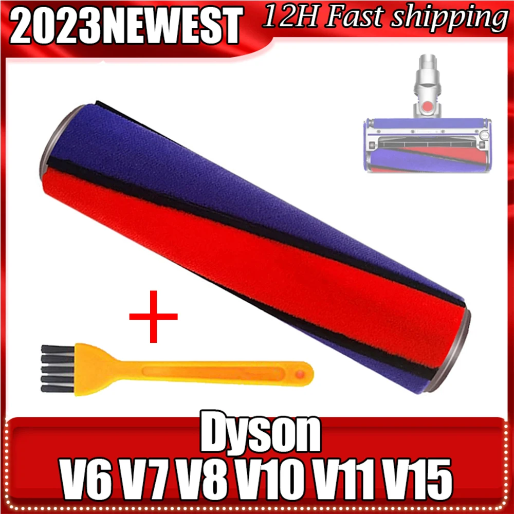 

Soft Roller Brush Bar For Dyson V6 V7 V8 V10 V11 Vacuum Cleaner Accessories Parts Velvet Floor Brush Roller Core Main Brush Core